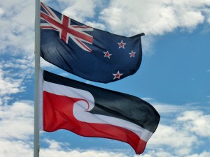The New Zealand and Tino Rangatiratanga flags